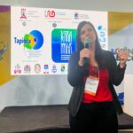 Pesquisadora da rede INPO apresenta exposição Terra-Mar na SBPC Jovem