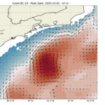 Vórtices oceânicos vindos da África podem provocar alterações e afetar a margem continental brasileira